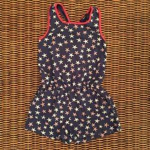 Red white &blue 🇺🇸 Girls Gap Romper Size 6-7 yrs